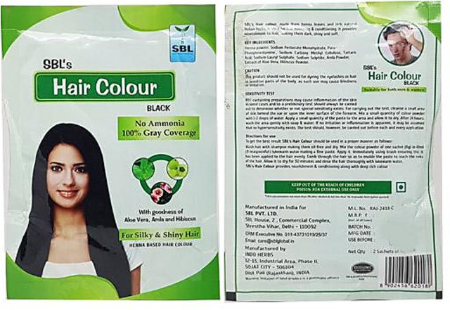 Buy Sbl Hair Colour Black Pack of 12 Online - Get 12% Off