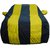 Allextreme D7016 Car Body Cover with 1 Pc Custom Fit Body Protection (Navy Blue  Yellow)
