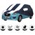 Allextreme DG5005 Car Body Cover with Datsun Go Custom Fit Body Protection (Navy Blue  White with Mirror)