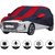 Allextreme HN7012 Car Body Cover with Hyundai Nios Custom Fit Body Protection (Navy Blue  Red)