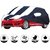 Allextreme HJ5005 Car Body Cover with Old Jazz Custom Fit Body Protection (Navy Blue  White with Mirror)