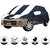 Allextreme MA5005 Car Body Cover with Maruti Suzuki Alto Custom Fit Body Protection (Navy Blue  White with Mirror)