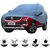 Allextreme MHZ5001 Car Body Cover with MG Hector Custom Fit Body Protection (Blue with Mirror)