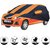 Allextreme MK5003 Car Body Cover with Maruti Suzuki Alto K10 Custom Fit Body Protection (Navy Blue  Orange with Mirror)