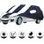 Allextreme MCE5005 Car Body Cover with Maruti Suzuki Ciaz Custom Fit Body Protection (Navy Blue  White with Mirror)