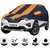 Allextreme RTG5003 Car Body Cover with Renault Triber Custom Fit Body Protection (Navy Blue  Orange with Mirror)