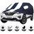 Allextreme RTG5005 Car Body Cover with Renault Triber Custom Fit Body Protection (Navy Blue  White with Mirror)