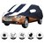 Allextreme TIU5005 Car Body Cover with Tata Indica Custom Fit Body Protection (Navy Blue  White with Mirror)