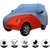 Allextreme MR5006 Car Body Cover with Mahindra Reva Custom Fit Body Protection (Black  White with Mirror)