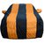 Allextreme VJE5003 Car Body Cover with Volkswagen Jetta Custom Fit Body Protection (Navy Blue  Orange with Mirror)