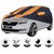 Allextreme SLE5003 Car Body Cover with Skoda Laura Custom Fit Body Protection (Navy Blue  Orange with Mirror)