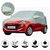 Allextreme ST7003 Car Body Cover with Hyundai Santro Custom Fit Body Protection (Silver Without Mirror)