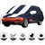 Allextreme VTK5005 Car Body Cover with Volkswagen Tiguan Custom Fit Body Protection (Navy Blue  White with Mirror)