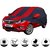 Allextreme TB5004 Car Body Cover with Tata Bolt Custom Fit Body Protection (Navy Blue  Red with Mirror)