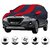 Allextreme WRP5004 Car Body Cover with WR-V Custom Fit Body Protection (Navy Blue  Red with Mirror)