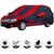 Allextreme TXS5004 Car Body Cover with Tata Indigo XL Custom Fit Body Protection (Navy Blue  Red with Mirror)