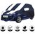 Allextreme MW5005 Car Body Cover with Maruti Suzuki New Wagon R Body Protection (Navy Blue  White with Mirror)