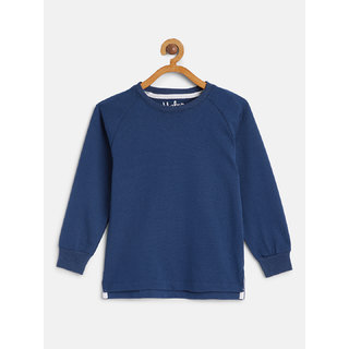                       Metro Kids Company Boys Solid Pullover (Blue)                                              