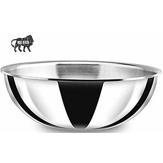                       Kumaka Siddhi Triply Stainless Steel Tasra with 2.5mm (Induction Friendly) (20)                                              