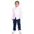 Kid Kupboard Cotton Full Sleeves White Shirt for Boys