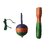 KRIDA - Wooden Lattu / Bhamardo - Spinning Stick Top Toy