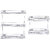Oc9 Stainless Steel Detergent Rack / Wall Mounted Rack 12x6x20 Inch and 12x6x12 Inch For Kitchen and Bathroom