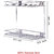 Oc9 Stainless Steel Detergent Rack / Wall Mounted Rack 12x6x20 Inch and 12x6x12 Inch For Kitchen and Bathroom