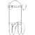 Oc9 Stainless Steel Glass Stand / Glass Holder and Chakla Belan Stand and Wall Mounted Ladle Hook Rail For Kitchen