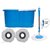 VEE-Grow Magic Dry Bucket Mop - 360 Degree Self Spin Wringing With 2 Super Absorbers Mop Set  (Blue)