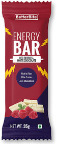 Better Bite Red Berrys White Chocolate Energy Bar 35gm (Pack of 6)
