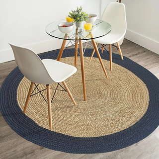                       MRIC Superior Quality Floor Carpets, Natural Fiber Jute Carpet (100cm, 3.4 Feet) Jute Rug                                              