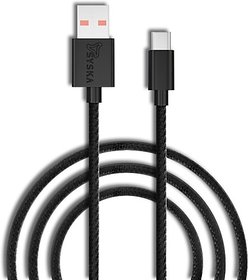 Syska CC-200 1.5 m USB Type C Cable (Compatible with Mobile, Black)