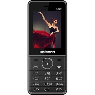                       KARBONN KX 29 (Dual Sim, 2.4 Inch Display, 3000 Mah Battery) (Black + Red)                                              
