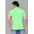 2DUDES Men's Green Cotton Solid Slim Fit Polo T-shirt