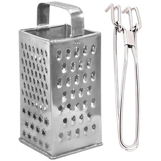                       Oc9 Stainless Steel Grater / Slicer and Utility Pakkad For Kitchen Tool Set                                              