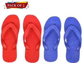 FOMO Men's Flip Flops (Pack of 2) (Assorted Color)