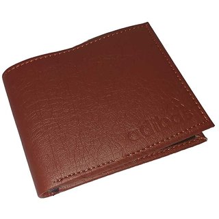                       Men Formal Tan Artificial Leather Wallet                                              