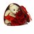 Mehra's Lifestyle Artificial Heart Shaped Box and Teddy and Roses ( Red 1 Teddy, 3 Fragrant Rose