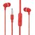 SwagMe Boomdhoom IE009 in-Ear Wired Earphones with Mic (IE-009 Red)