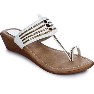 Funku Fashion Women Synthetic Stylish Toe Ring Slip-on Sandals for Casual