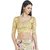 H3F Women Cotton Lycra Stretchable Blouse Combo Pack of Red  Shimmer Gold (Free Size)