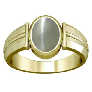 Certified & Natural Cat's Eye Gemstone Gold Adjustable Ring