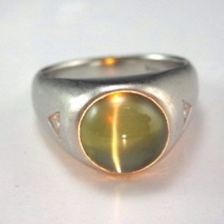 Certified Cat's Eye Gemstone Ring For Men's and Women's