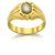 Cat's Eye Gemstone Sterling Gold Ring Jewelry