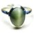 Natural  Certified Cat's Eye Gemstone Ring For Man and Women