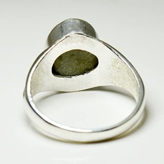                       Certified and Beautiful Green Cat's Eye Adjustable Ring                                              