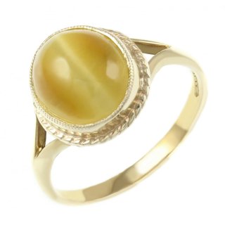                       Natural  Certified Cat's Eye Gemstone Ring For Man and Women                                              
