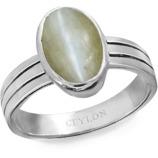                       Certified  Unheated Cat's Eye Ring is made up of Gold.                                              
