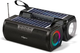 FINGERS SolarHunk2 Portable Speaker with Built-in Solar Charging Panel (Solar  Power Outlet)