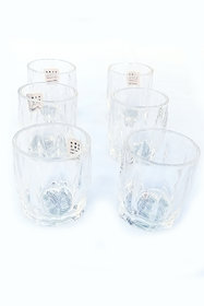Crystal Clear Shot Glass 80 ML for Vodka/Wine/Full JAR SODA (Set of 6)